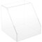 Plymor Clear Acrylic Slanted Front Display Case with No Base, 6" x 6" x 6"